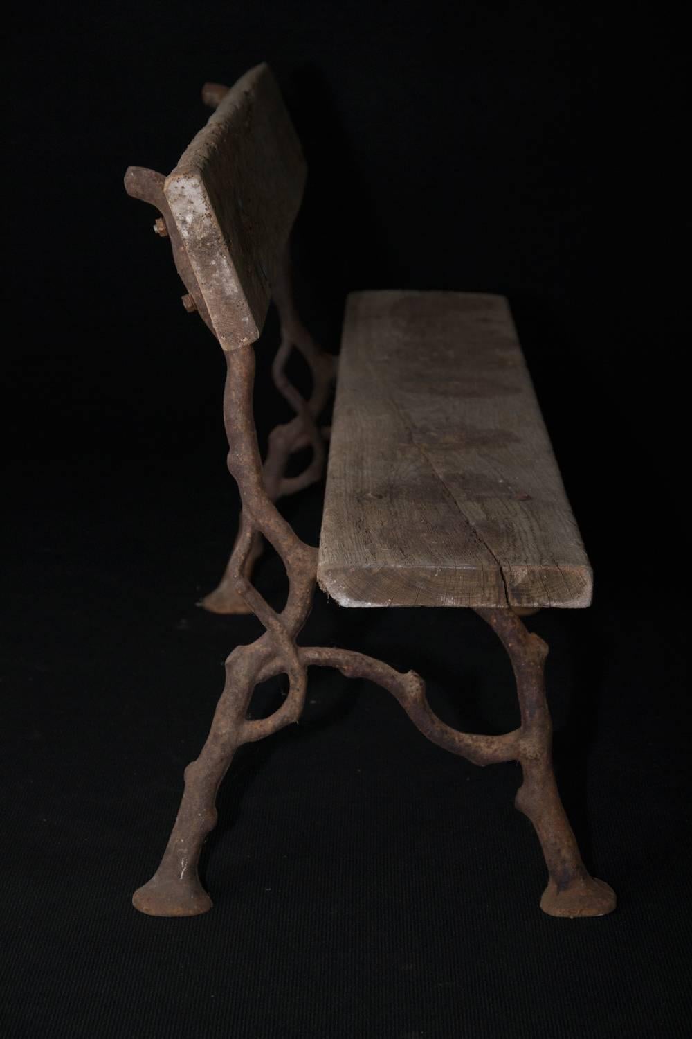 wrought iron bench legs