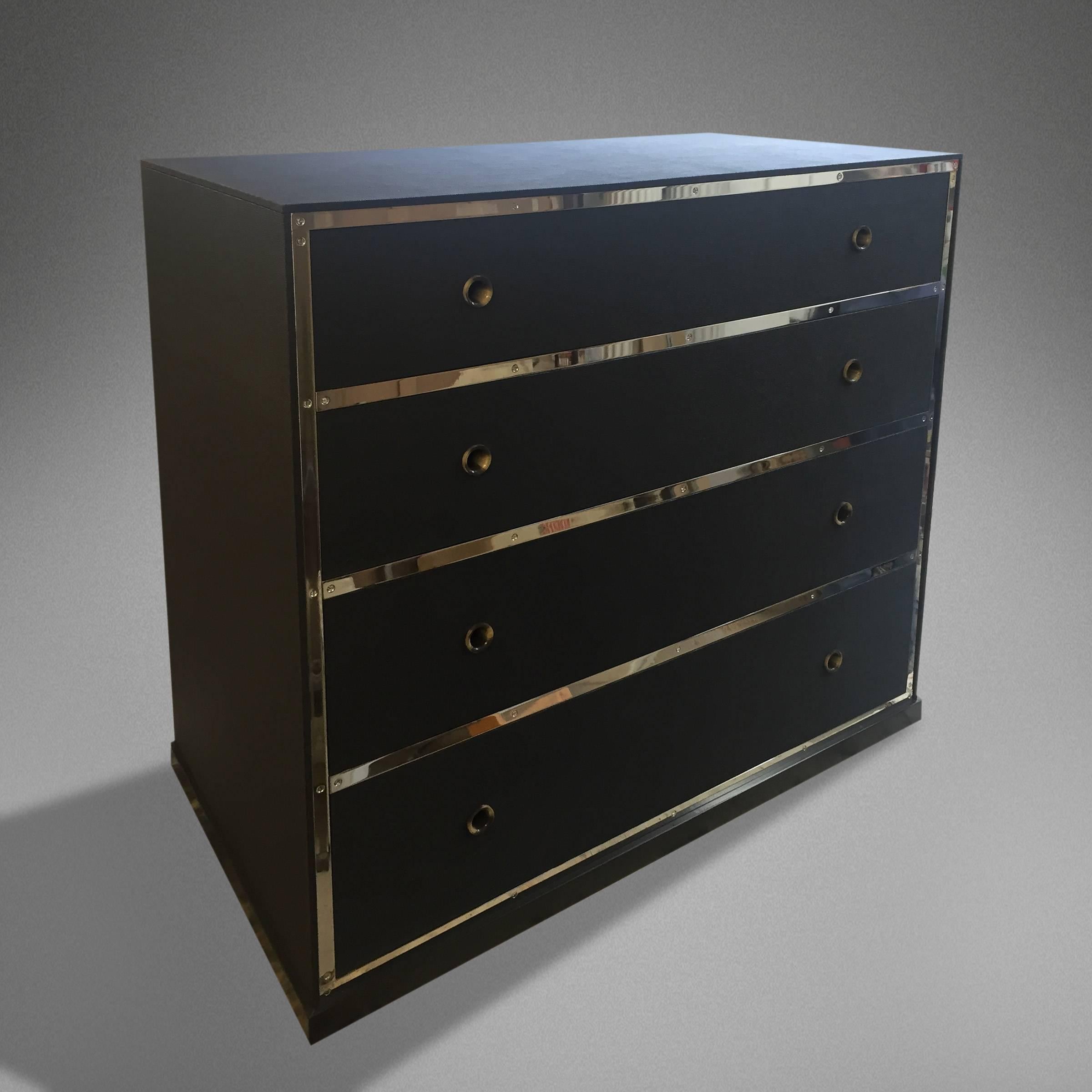 chrome chest of drawers