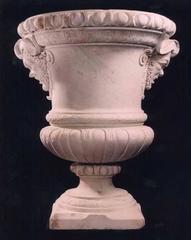 Pair of Louis XIV Style Composition Marble Urns