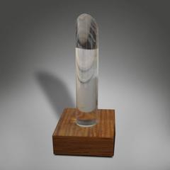 Set of Four Perspex Cylinder Lamps