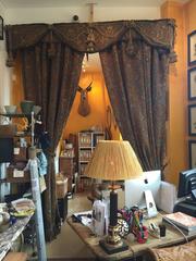 Pair of Silk Hand Embroidered Curtains