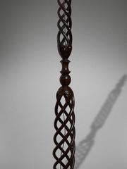 Large East African Ebony Floor Lamp