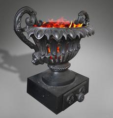 Original Very Rare Regency Cast Iron Fire Basket