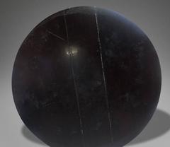 Massive Circular Solid Ebony Centre Table