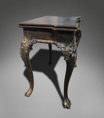 Anglo-Indian Ebonized Card Table