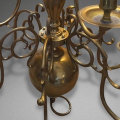 Antique Brass Hanging Candelabra