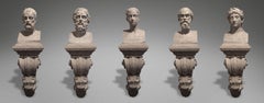 Fine Set of Four over Lifesize Busts