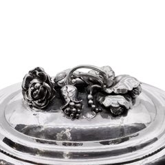 Rare Georg Jensen Sterling Silver “Rose” Tureen 337