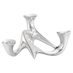 Sterling Silver Candelabrum #956 by Henning Koppel, Georg Jensen, 1946