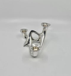 Sterling Silver Candelabrum #956 by Henning Koppel, Georg Jensen, 1946