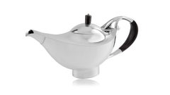 Georg Jensen Teekanne aus Sterlingsilber mit Griff aus Ebenholz, Design Nr. 1011