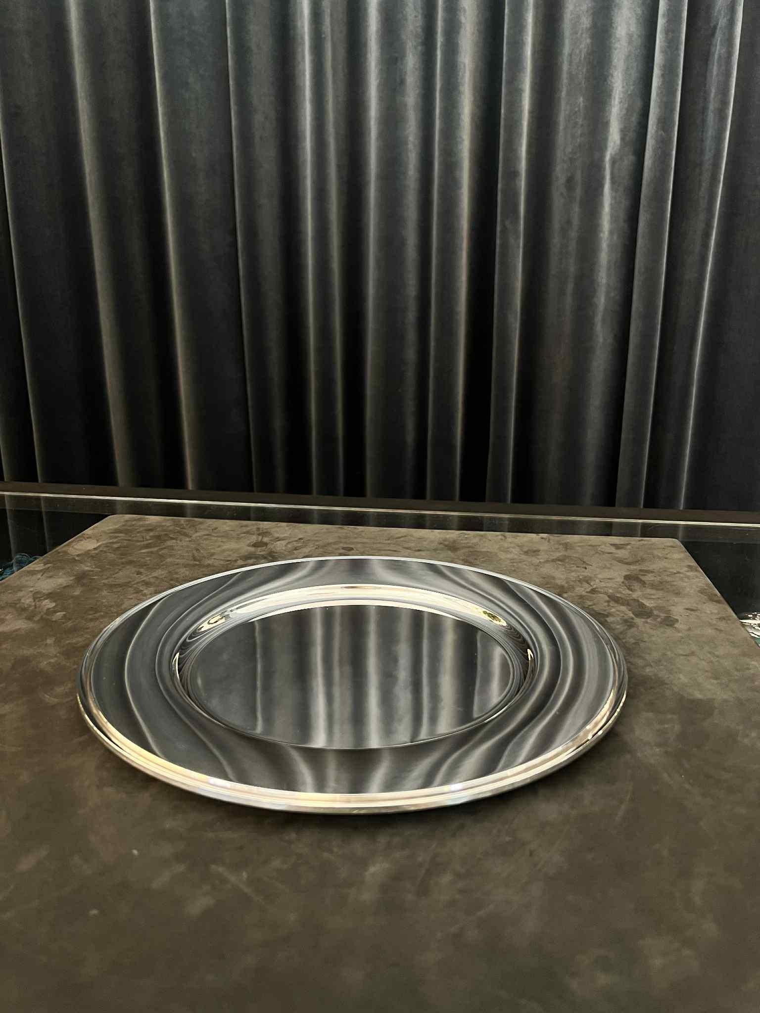 Georg Jensen Sterling Silber Pyramide Charger Teller 600Y (Dänisch) im Angebot