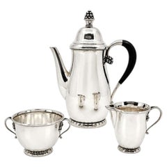 Servizio da caffè Georg Jensen in argento sterling 32