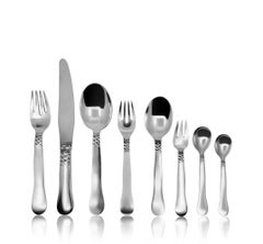 Georg Jensen Sterling Silver Ladby Silverware Set for 8