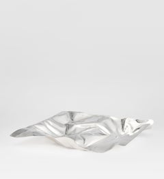 Centro de mesa de plata de ley Georg Jensen 1302, diseñado por Verner Panton