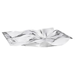 Centro de mesa de plata de ley Georg Jensen 1302, diseñado por Verner Panton