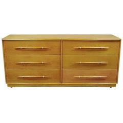 Rare T.H. Robsjohn-Gibbings Bleached Walnut Dresser for Widdicomb