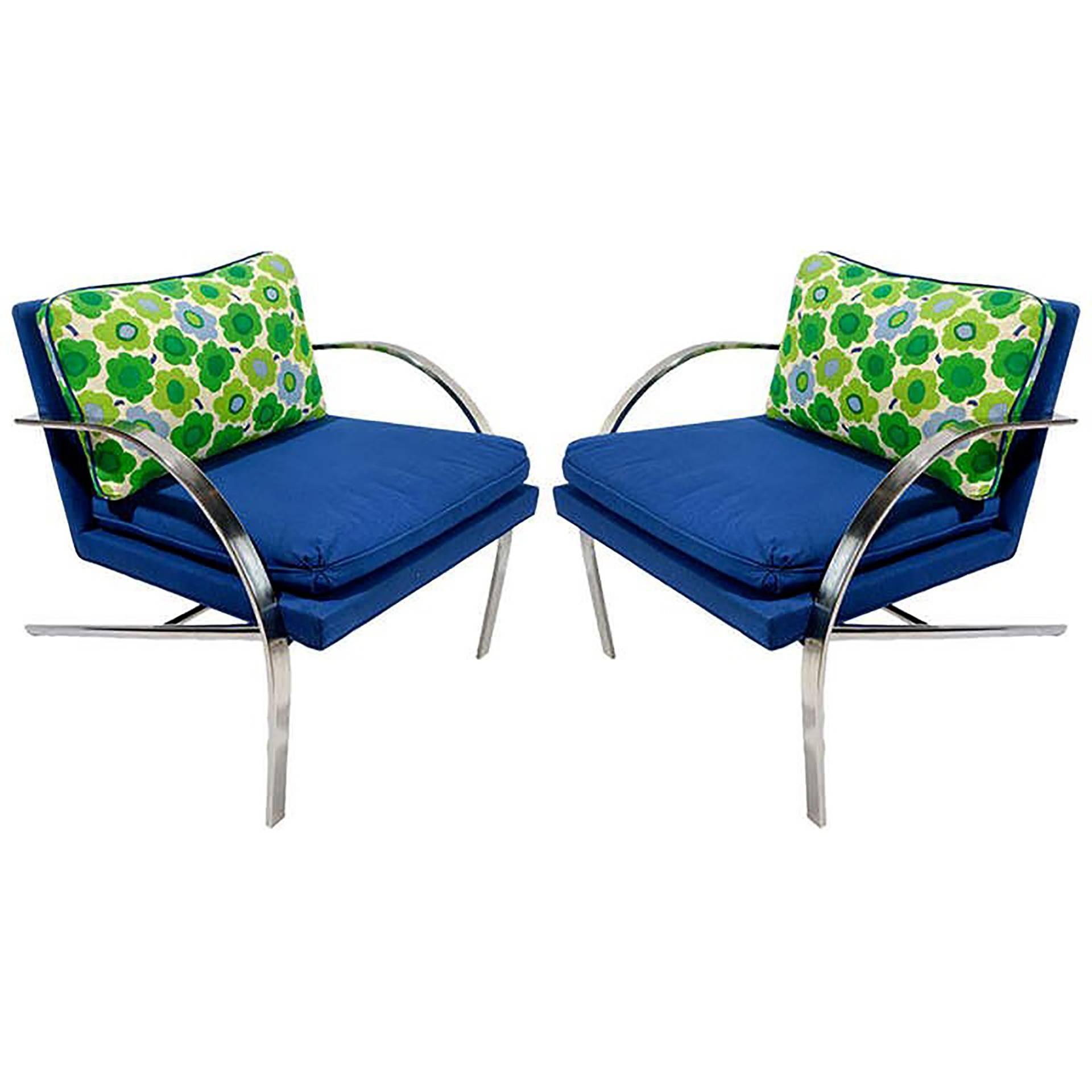 Paar „Arco“-Stühle im Stil von Paul Tuttle im Angebot