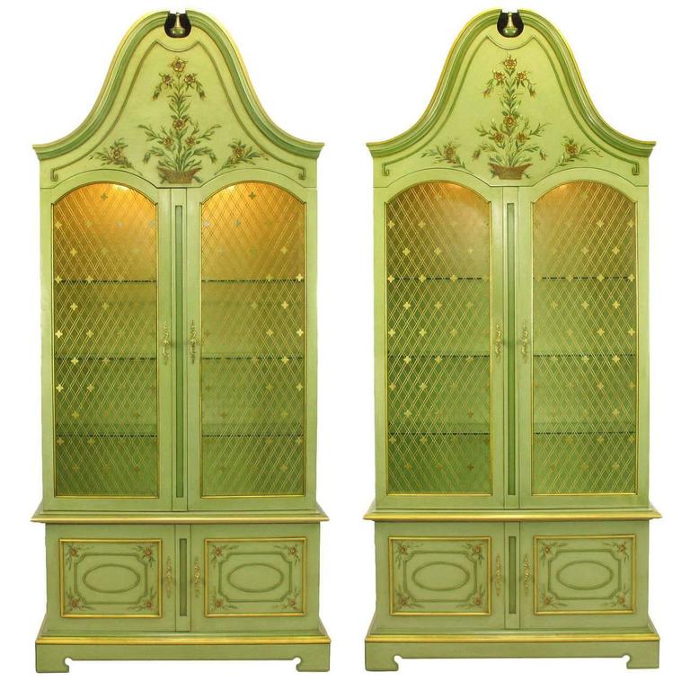 Pair of John Green Regency Style Display For Sale at