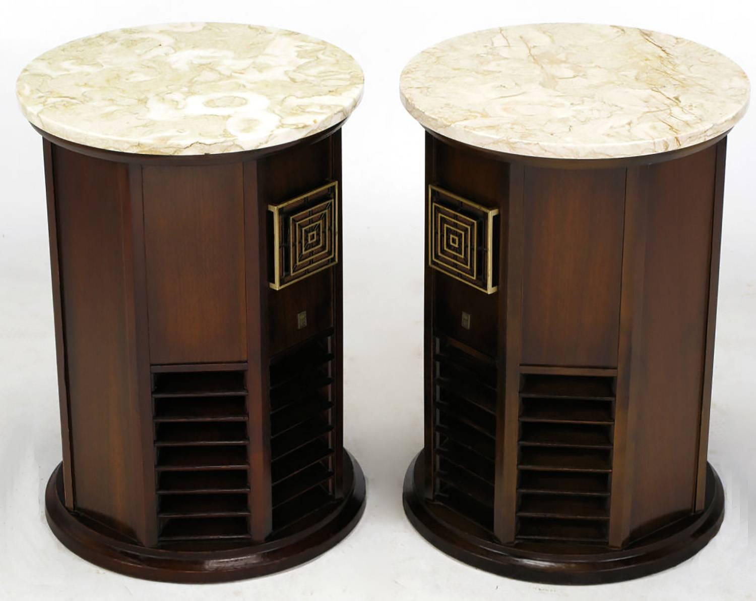 vintage end table speakers