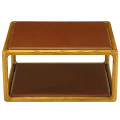 Ward Bennett Ash and Elephant Hide Open Frame Coffee Table 9