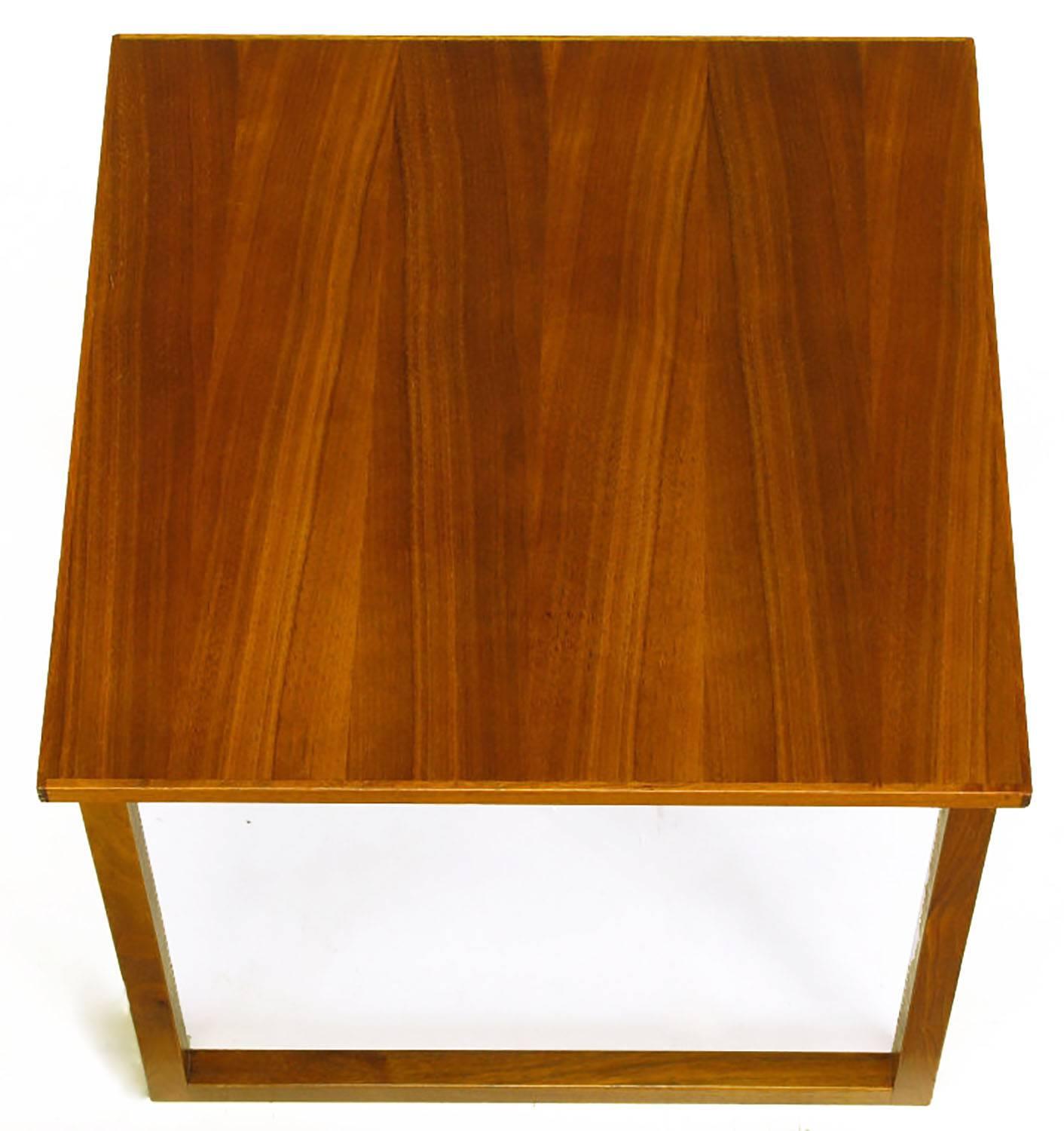 Danish Trio of Kai Kristiansen Nesting Cube Tables in Teak