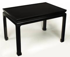 Tavolino Saybolt & Cleland in stile Ming Ming tornito, ebanizzato