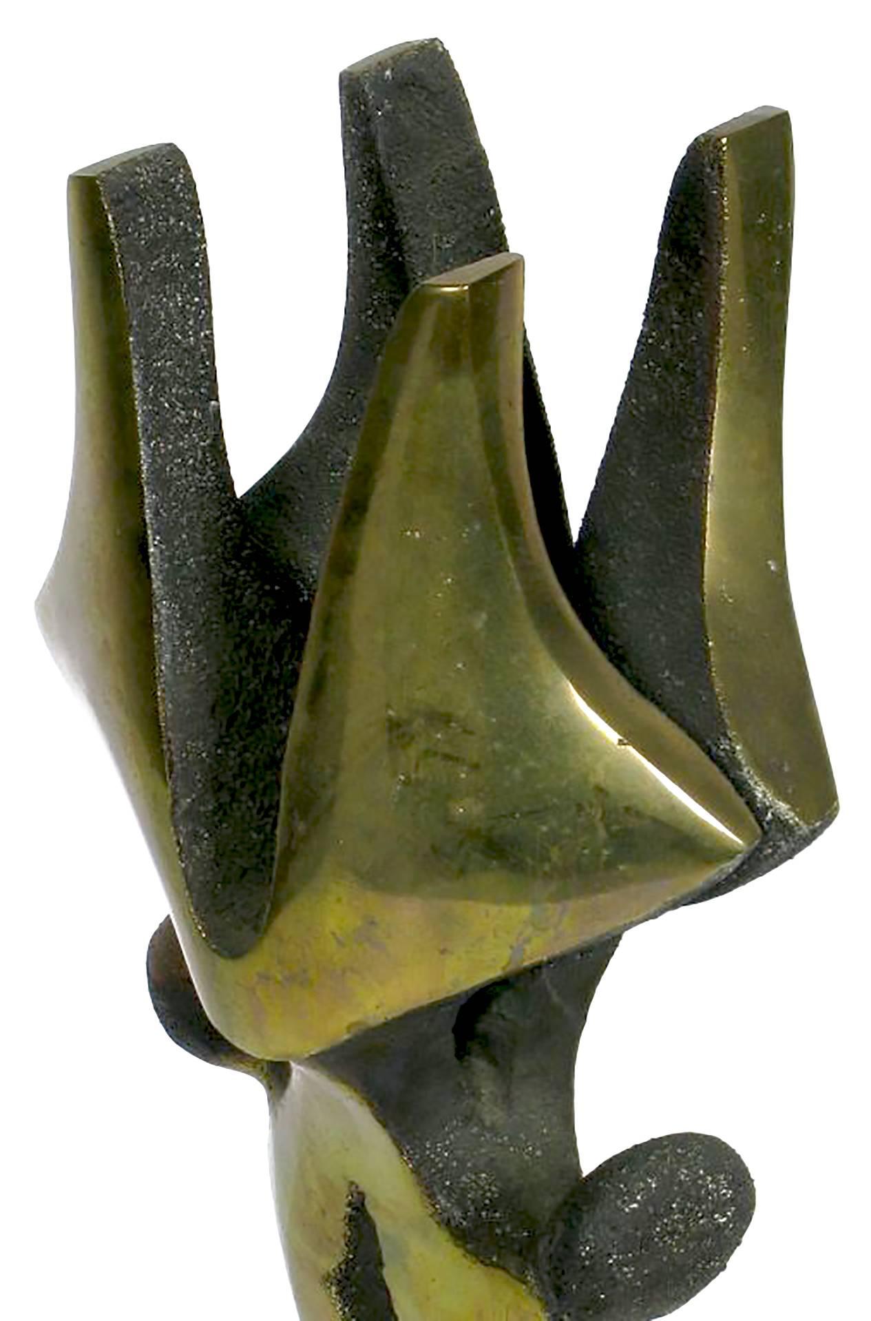 Abstract Bronze Sculpture by C. Kraus 2