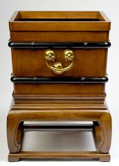 Rare Pair of Baker Far East Mahogany Jardinieres