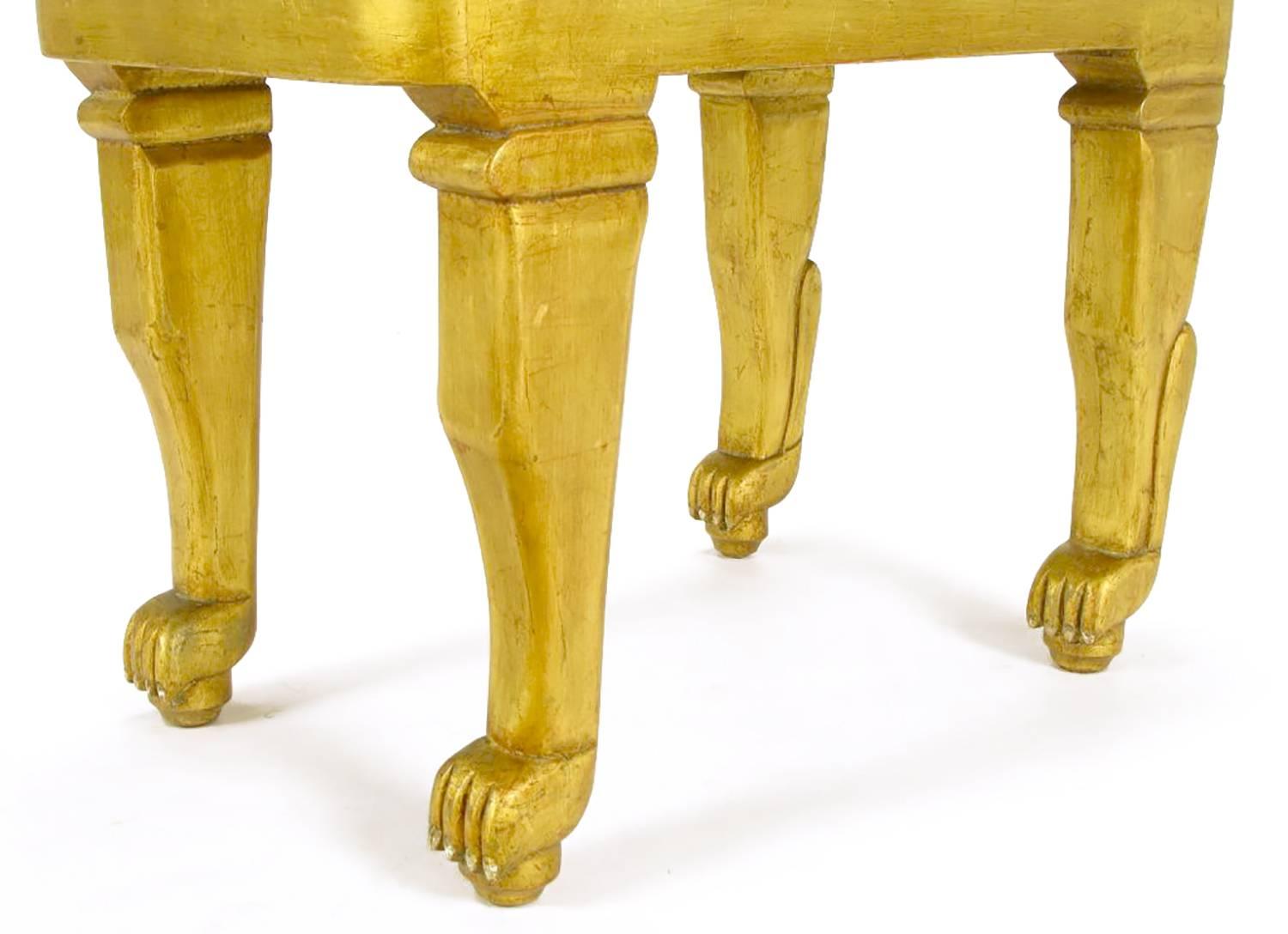 Carved and Giltwood Jaguar Table by Diseno Caaesa 3