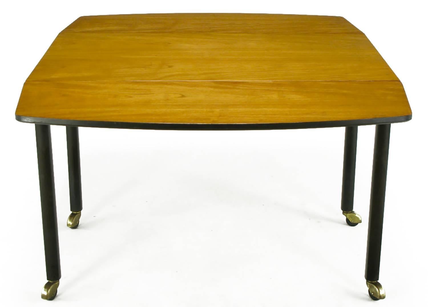 Mid-20th Century Baker New World Collection Dropleaf Dining Table