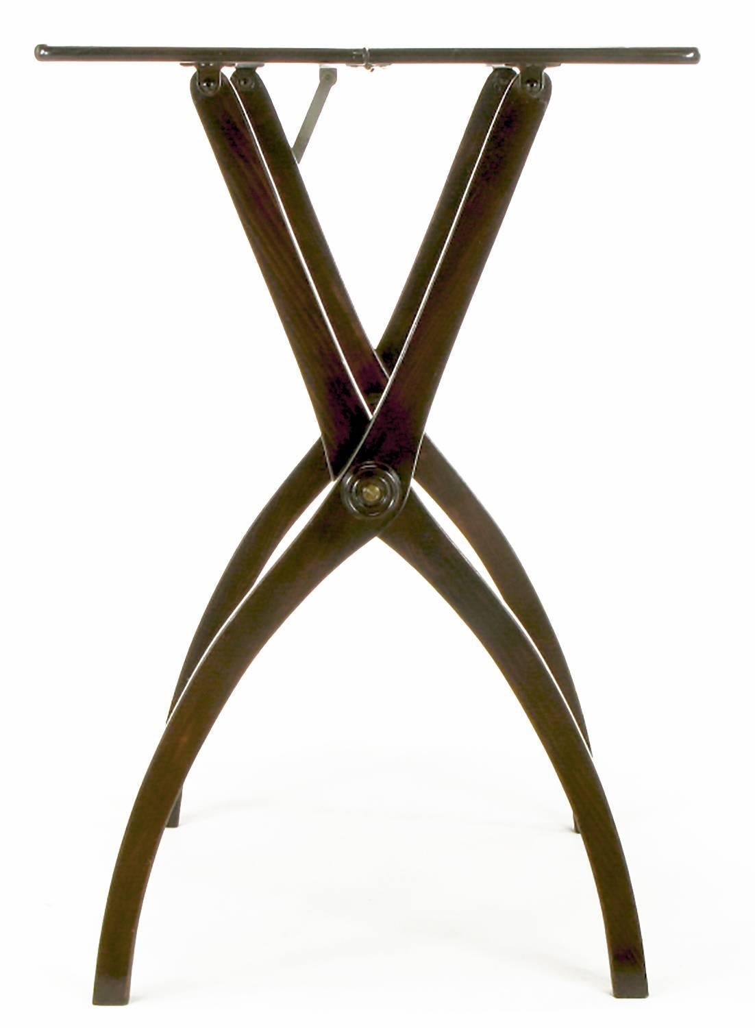 Klappbarer Coach-Tisch aus Mahagoni des 19. Jahrhunderts im Angebot 2