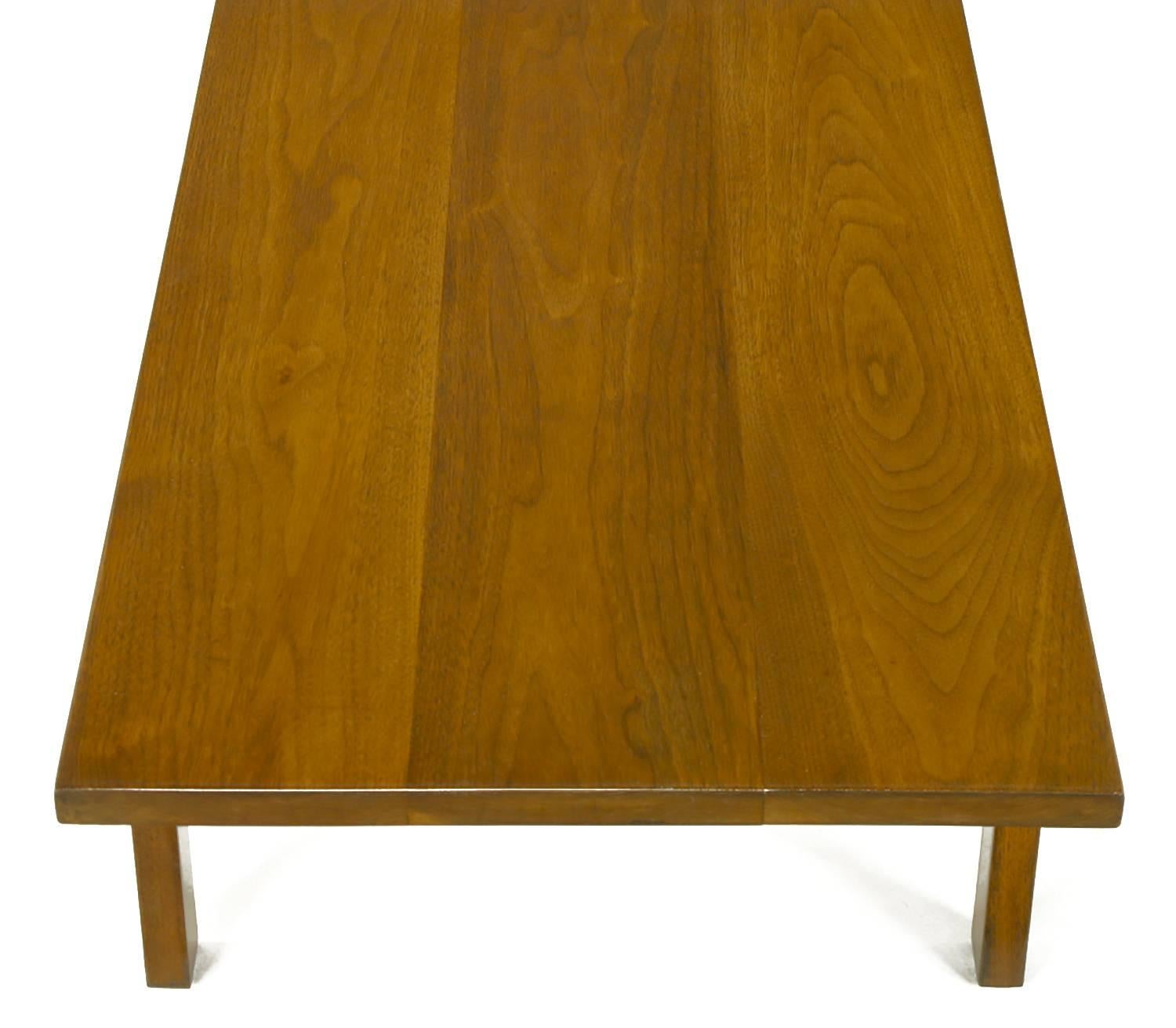 Outstanding Floating Top Walnut Coffee Table For Sale 1