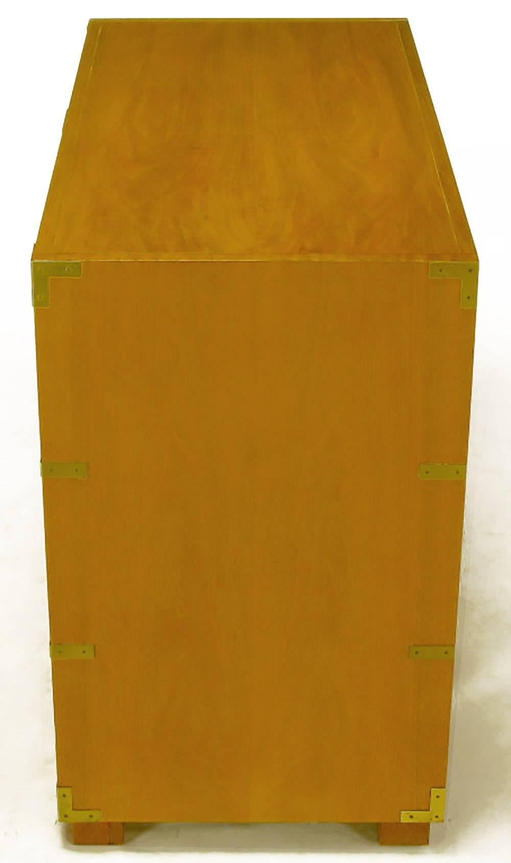 American Baker Bleached Walnut Campaign Commode