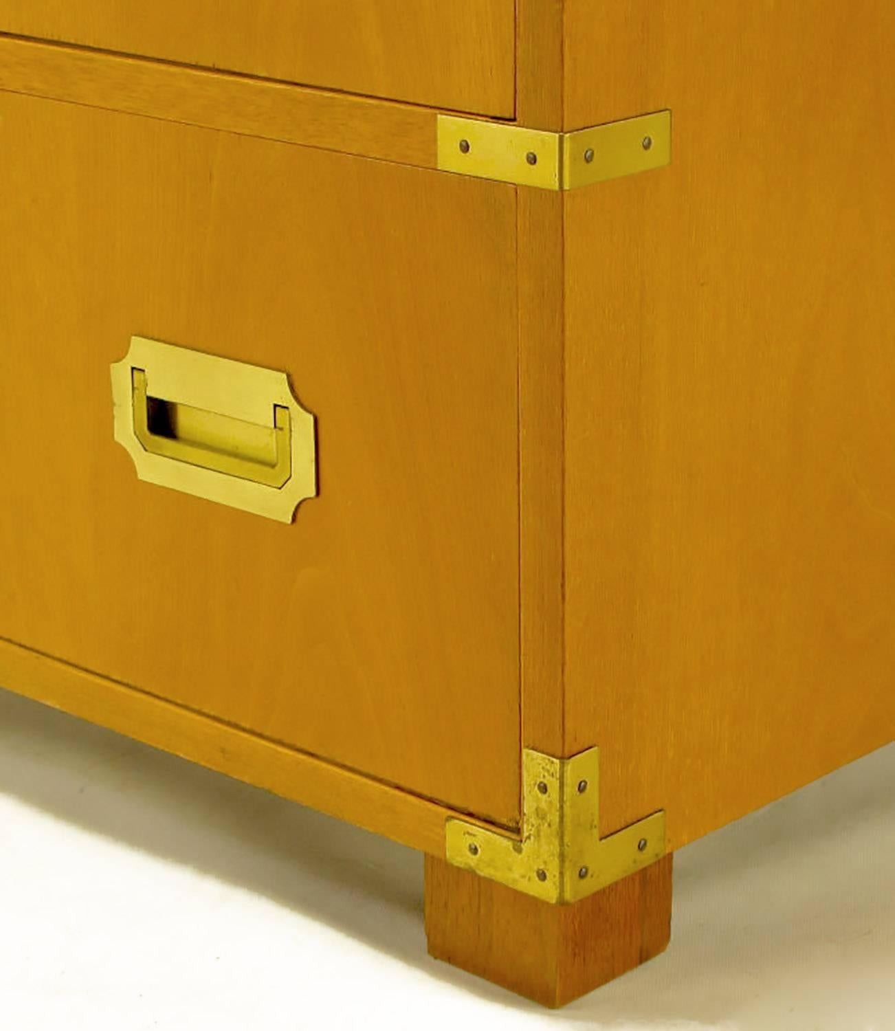 Baker Bleached Walnut Campaign Commode 1