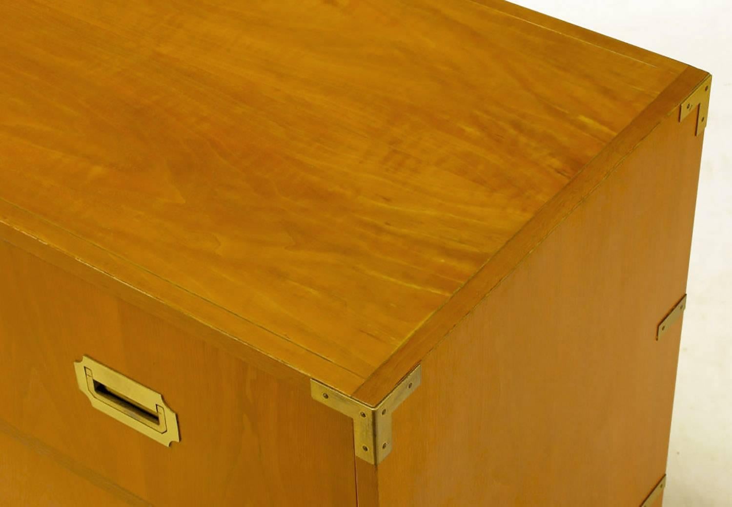 Baker Bleached Walnut Campaign Commode 2