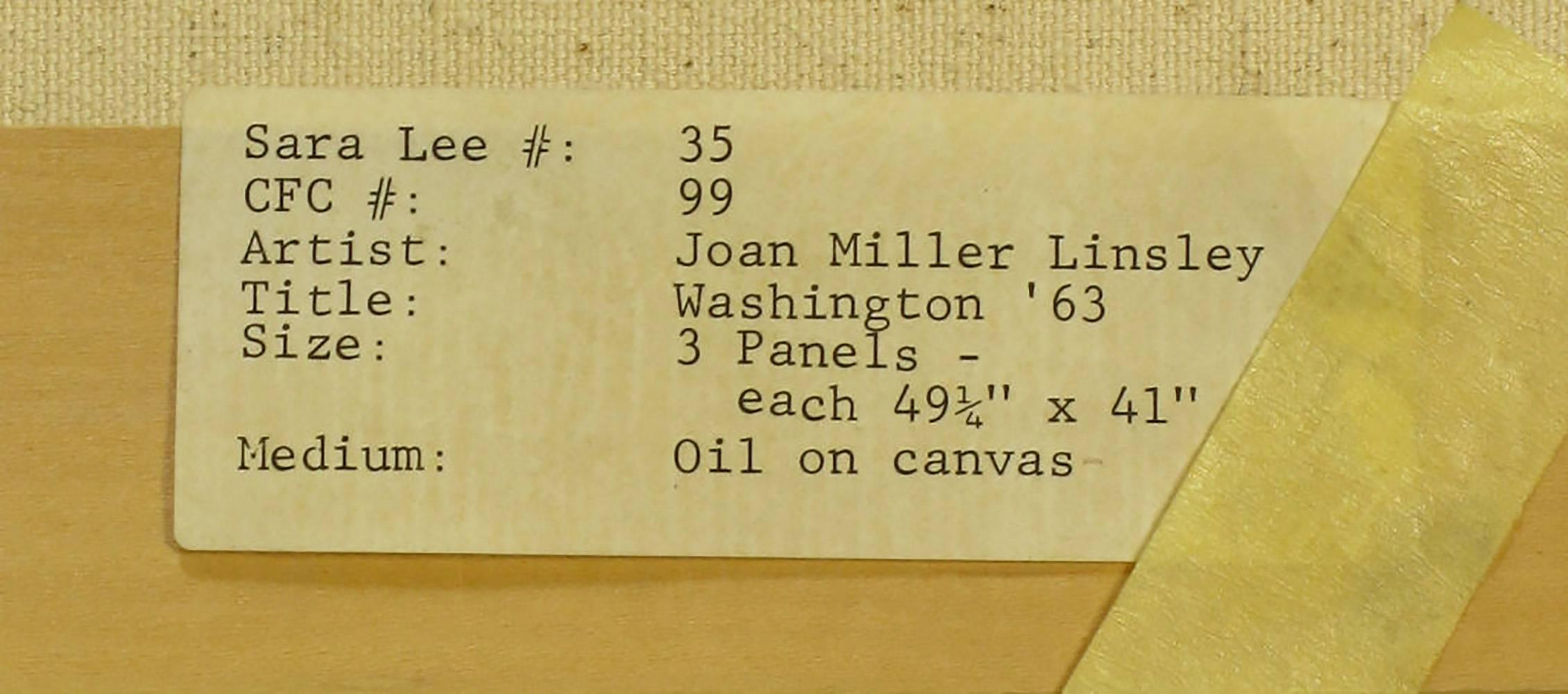 Important 12.5' 1965 Civil Rights Mural by Joan Linsley (1922-2000) For Sale 4