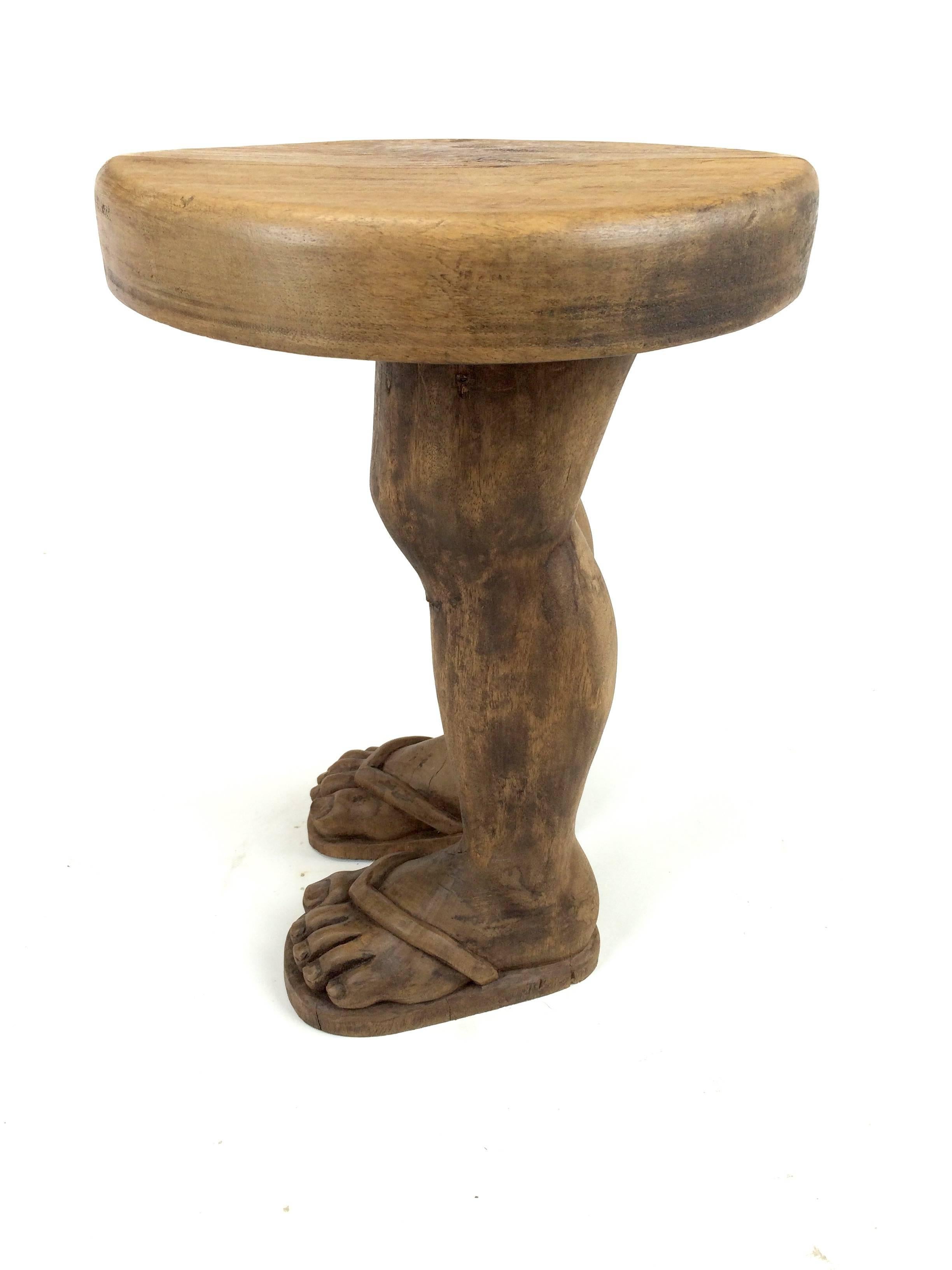 wood foot stool