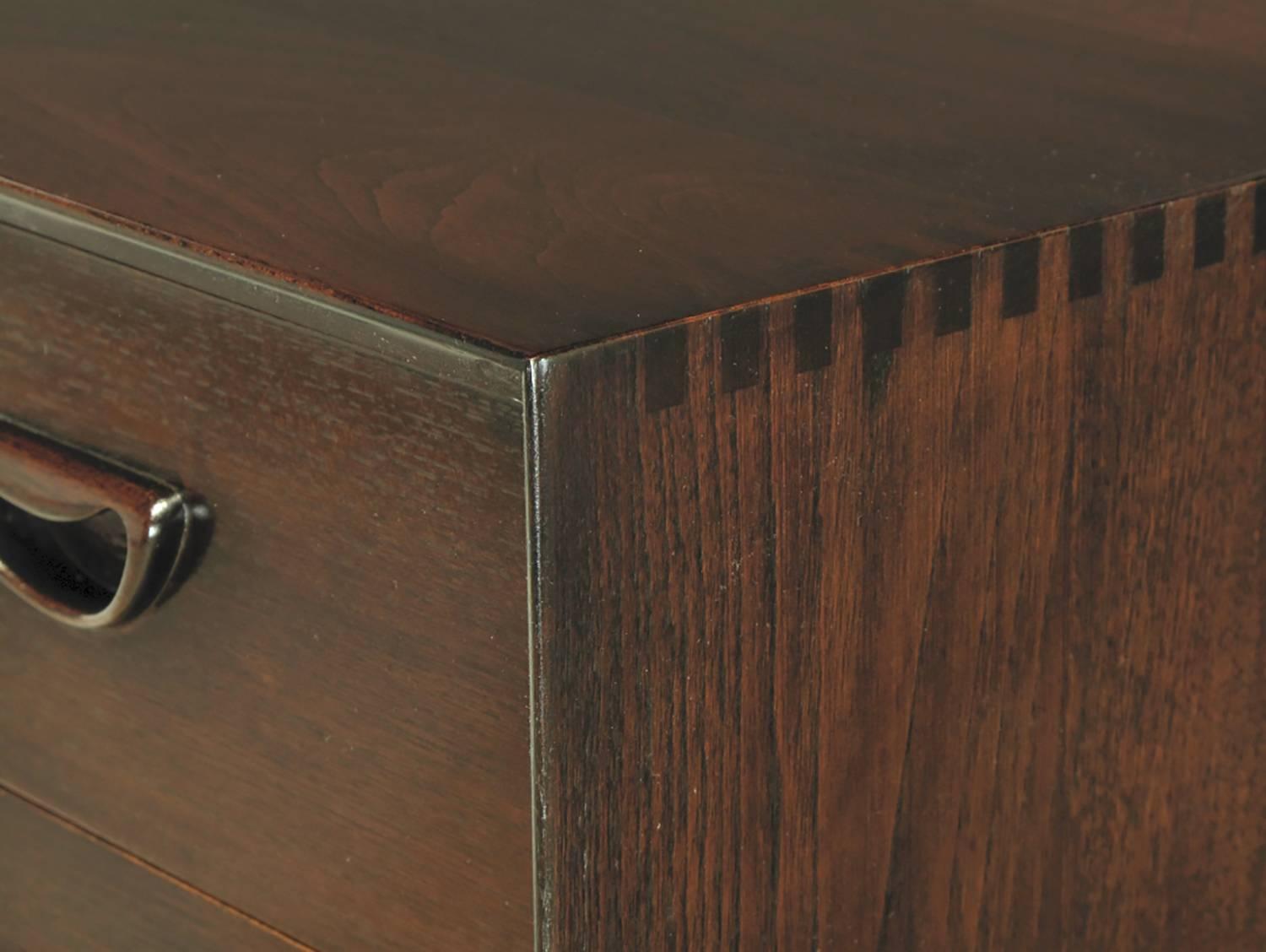 Dark Teak Chest of Drawers by Peter Hvidt & Orla Mølgaard-Nielsen In Excellent Condition In Chicago, IL