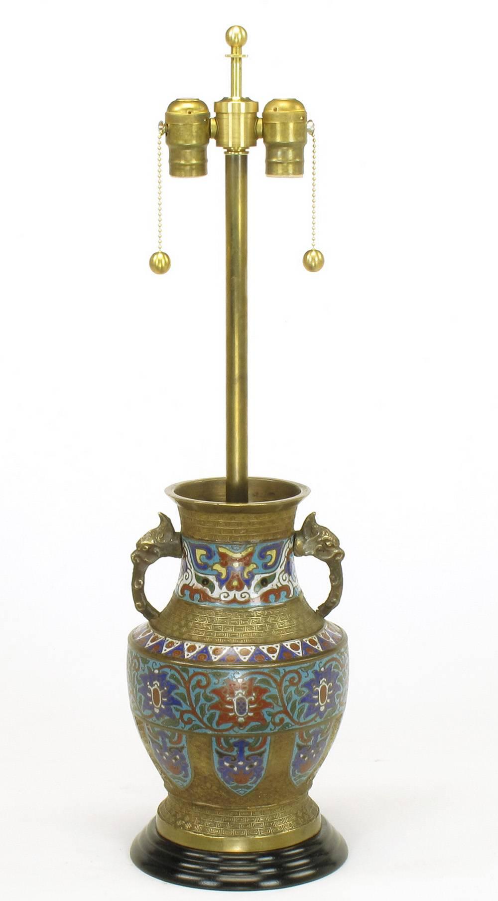 cloisonne table lamp