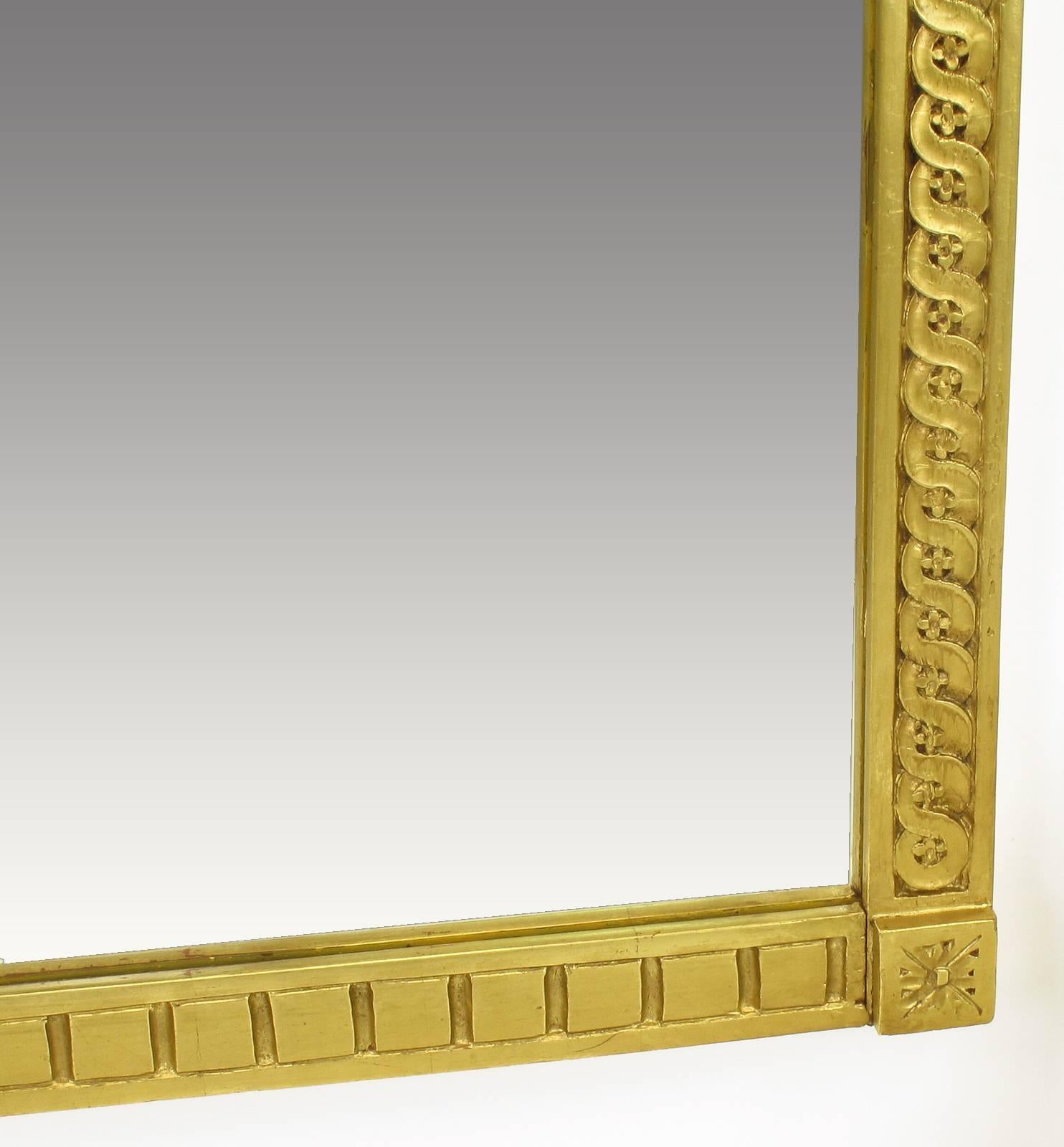 Early 20th Century Italian Giltwood Phoenix Wall Mounted Console and Mirror For Sale 3