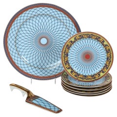 Versace for Rosenthal Russian Dream 8 Piece Porcelain Cake Service