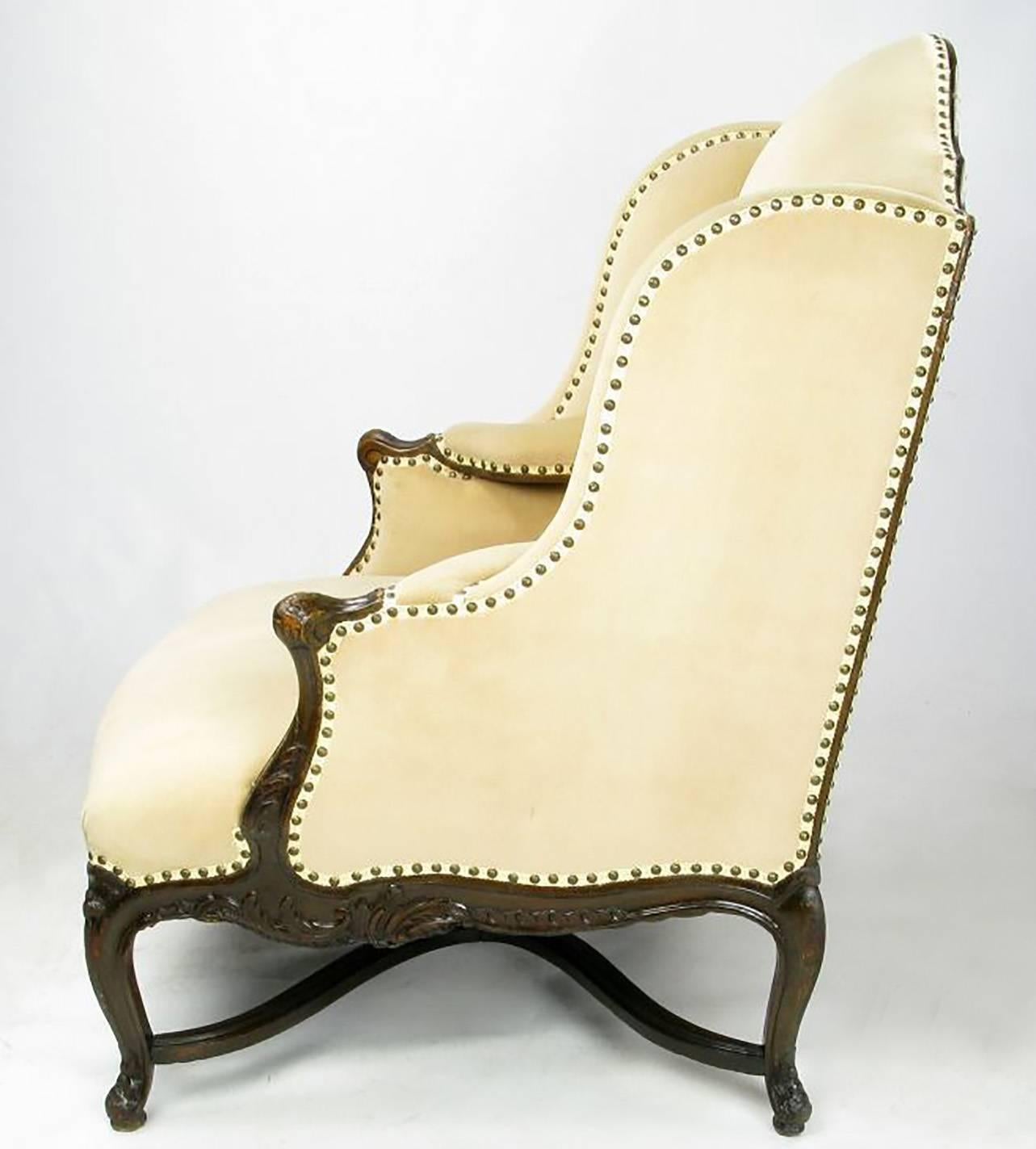 camel wingback chair