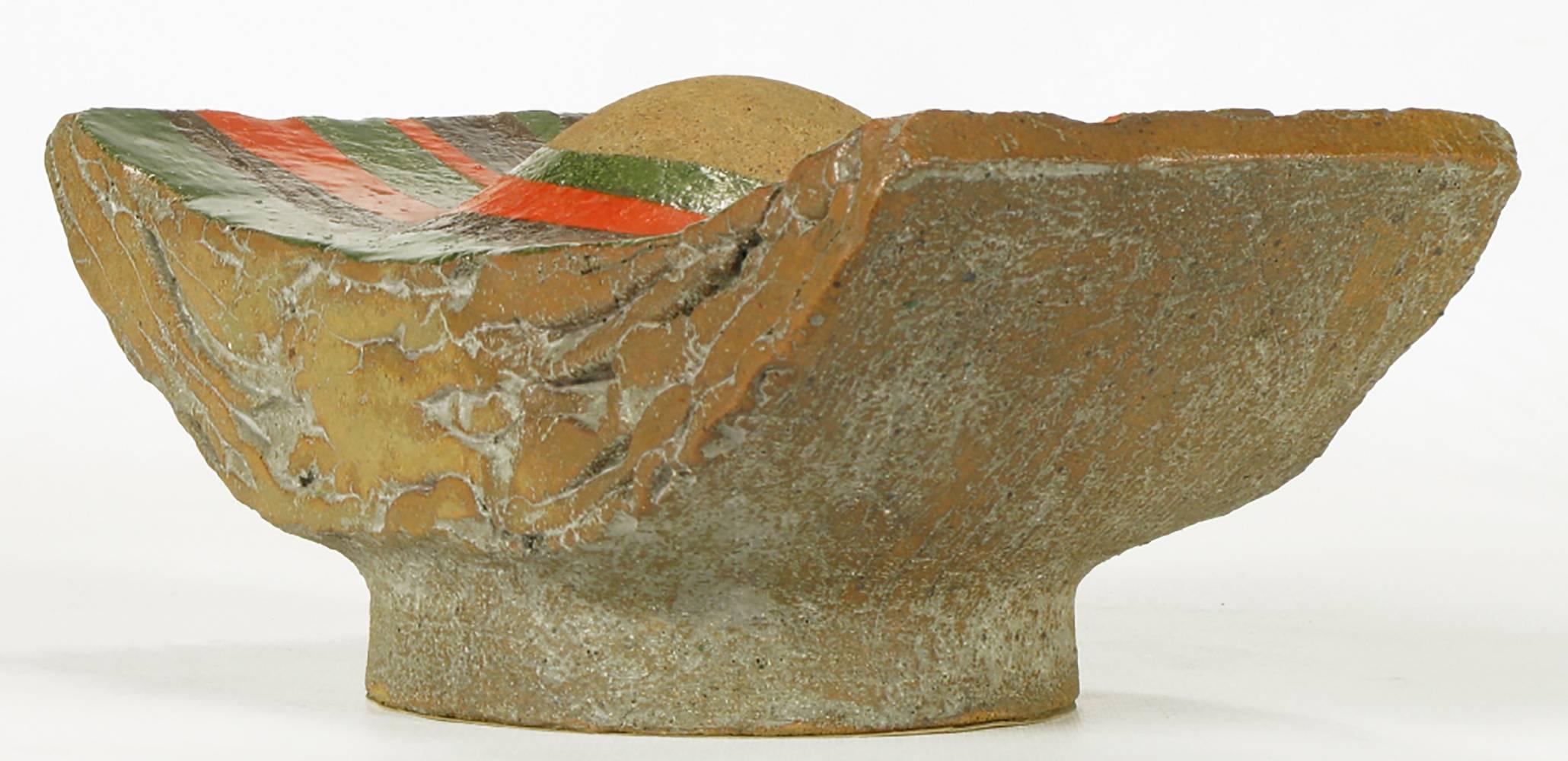 Tomiya Matsuda Abstract Modern Ceramic Sculpture In Good Condition For Sale In Chicago, IL