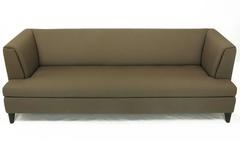 Paolo Piva Tuxedo Sofa in Grey Wool Crepe by Wittmann, Austria