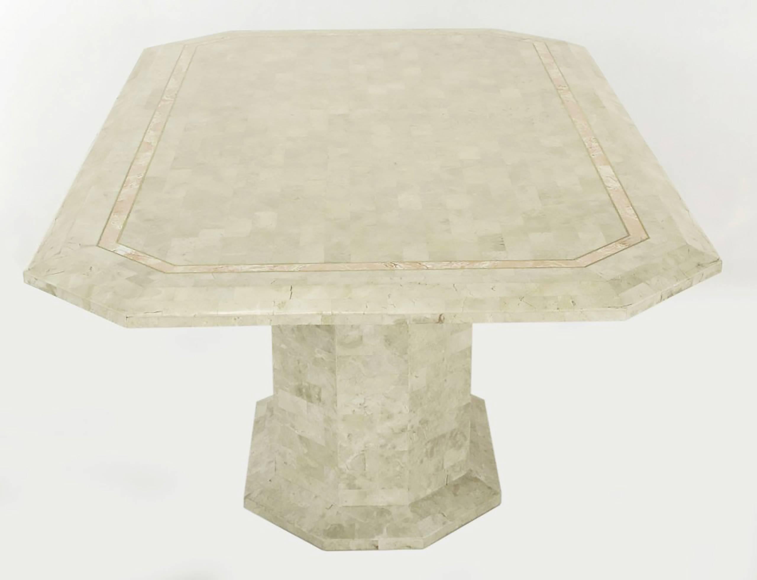 stone pedestal dining table