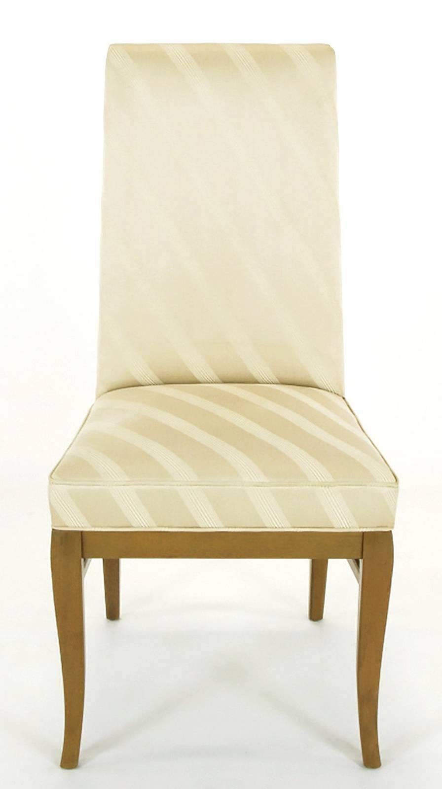 upholstered dining chairs with mahogany legs