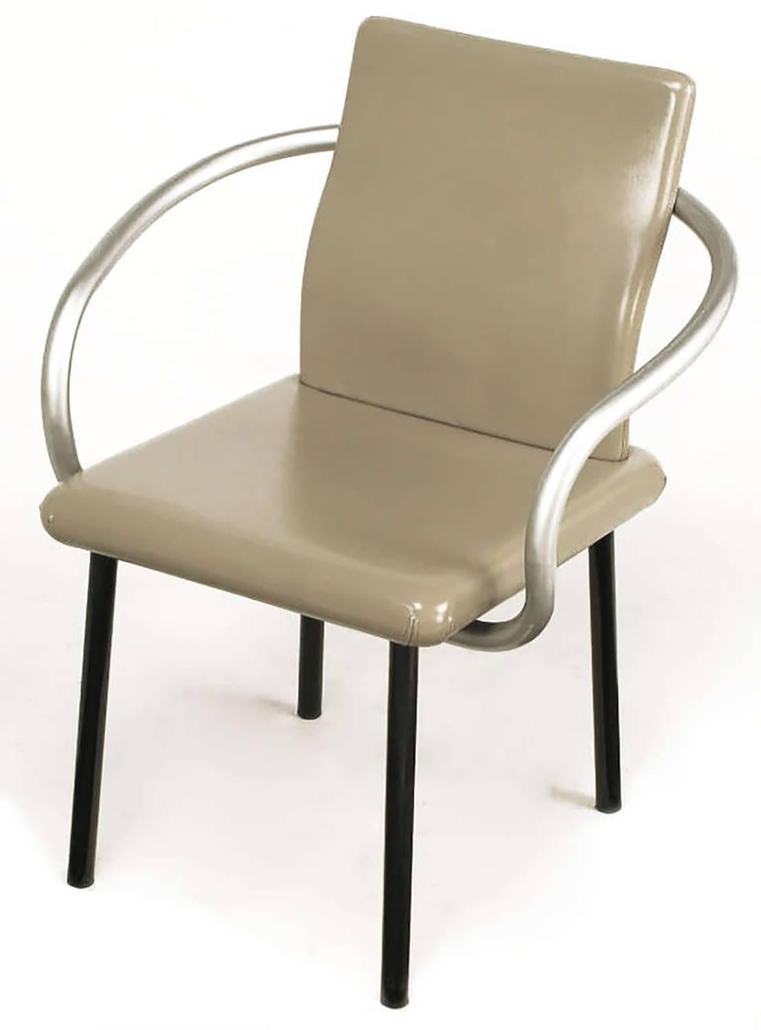 Mid-Century Modern Six Ettore Sottsass Mandarin Chairs for Knoll