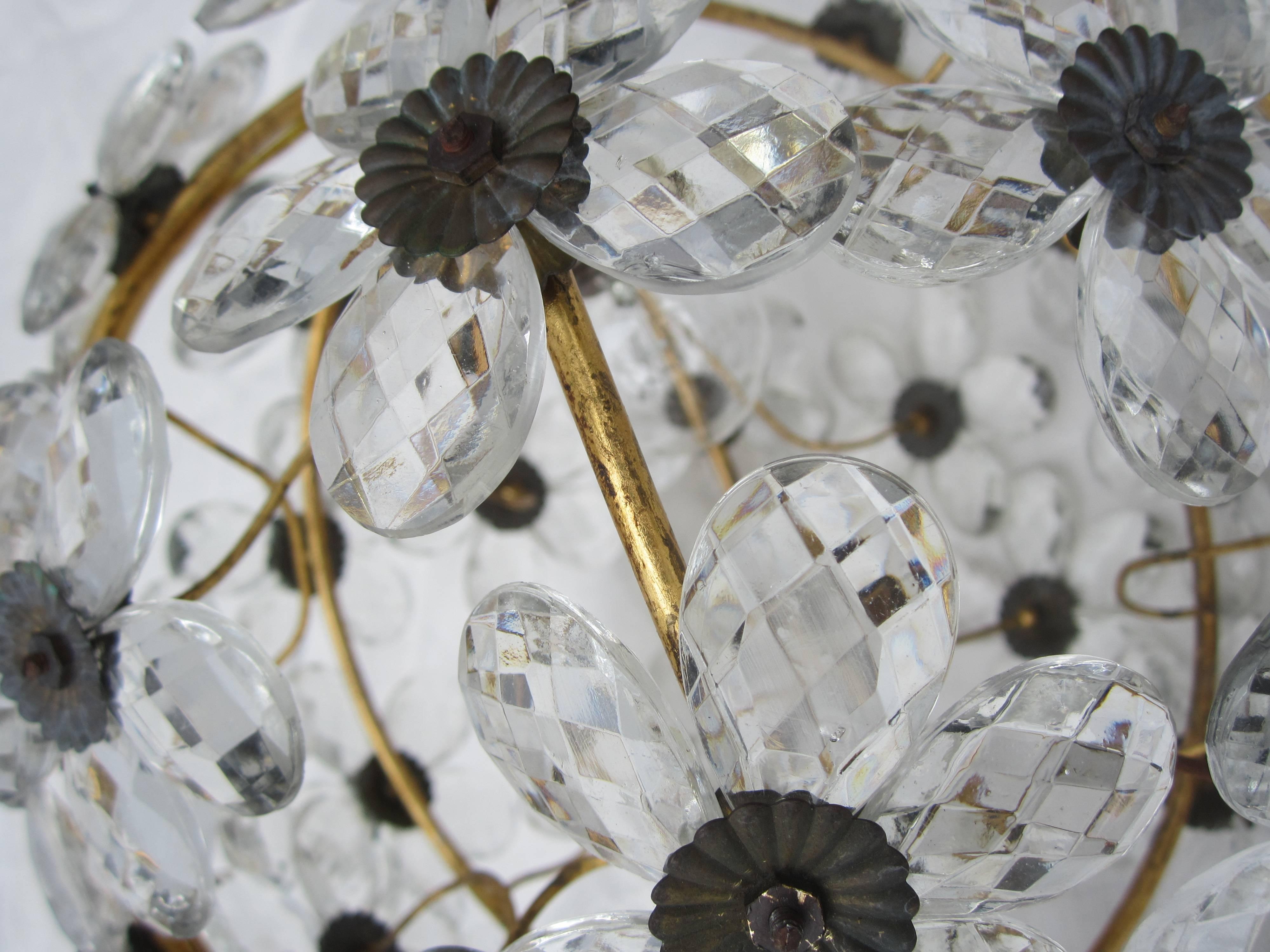 flower crystal chandelier