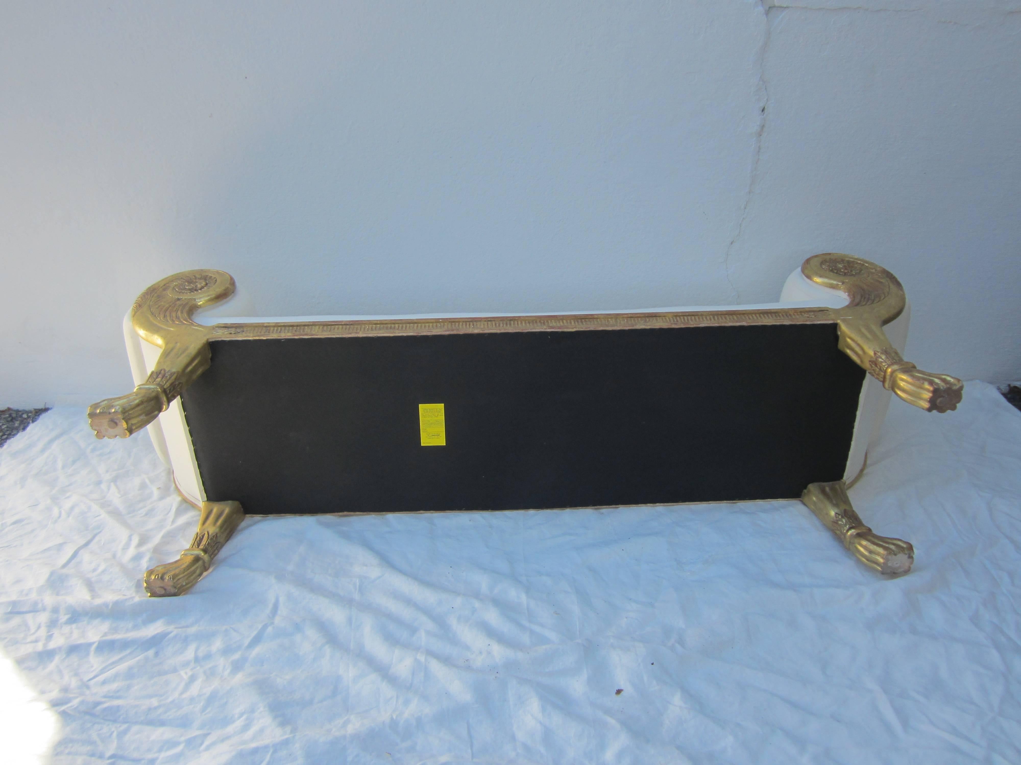 Neoclassical Gilt Bench 1